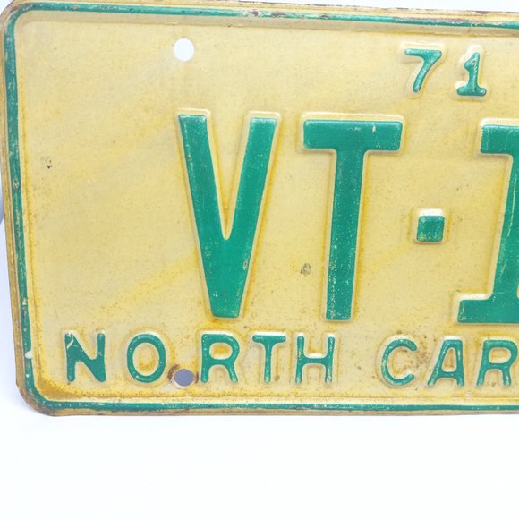 North Carolina 1971 License Tag--Low Number VT-11 - Picture 2 of 6